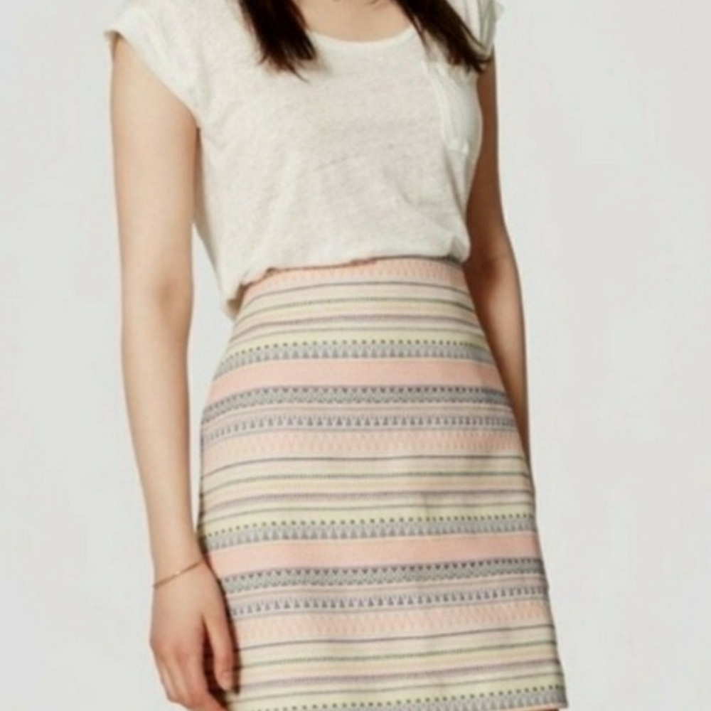 Loft Aztec print skirt